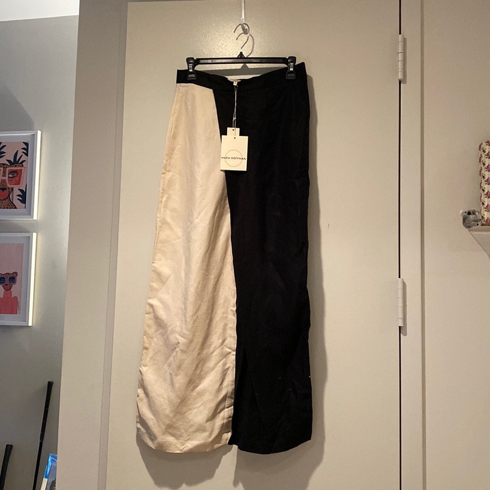 Mara Hoffman Black & Cream Pants